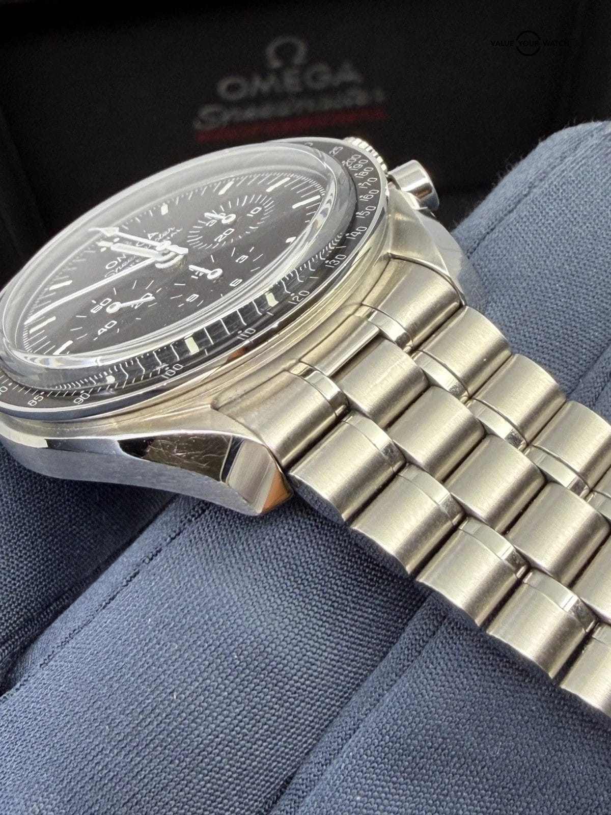 BRACELET + DEPLOYANT CLASP Strap OMEGA Speedmaster Moonwatch Sapphire Sandwich - Image 4