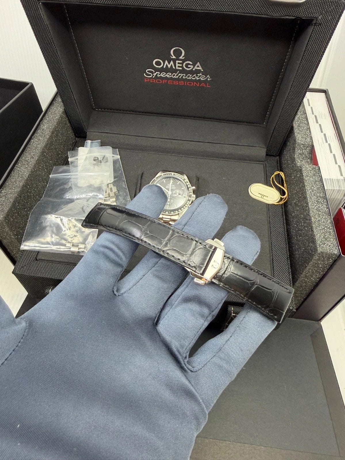 BRACELET + DEPLOYANT CLASP Strap OMEGA Speedmaster Moonwatch Sapphire Sandwich - Image 7