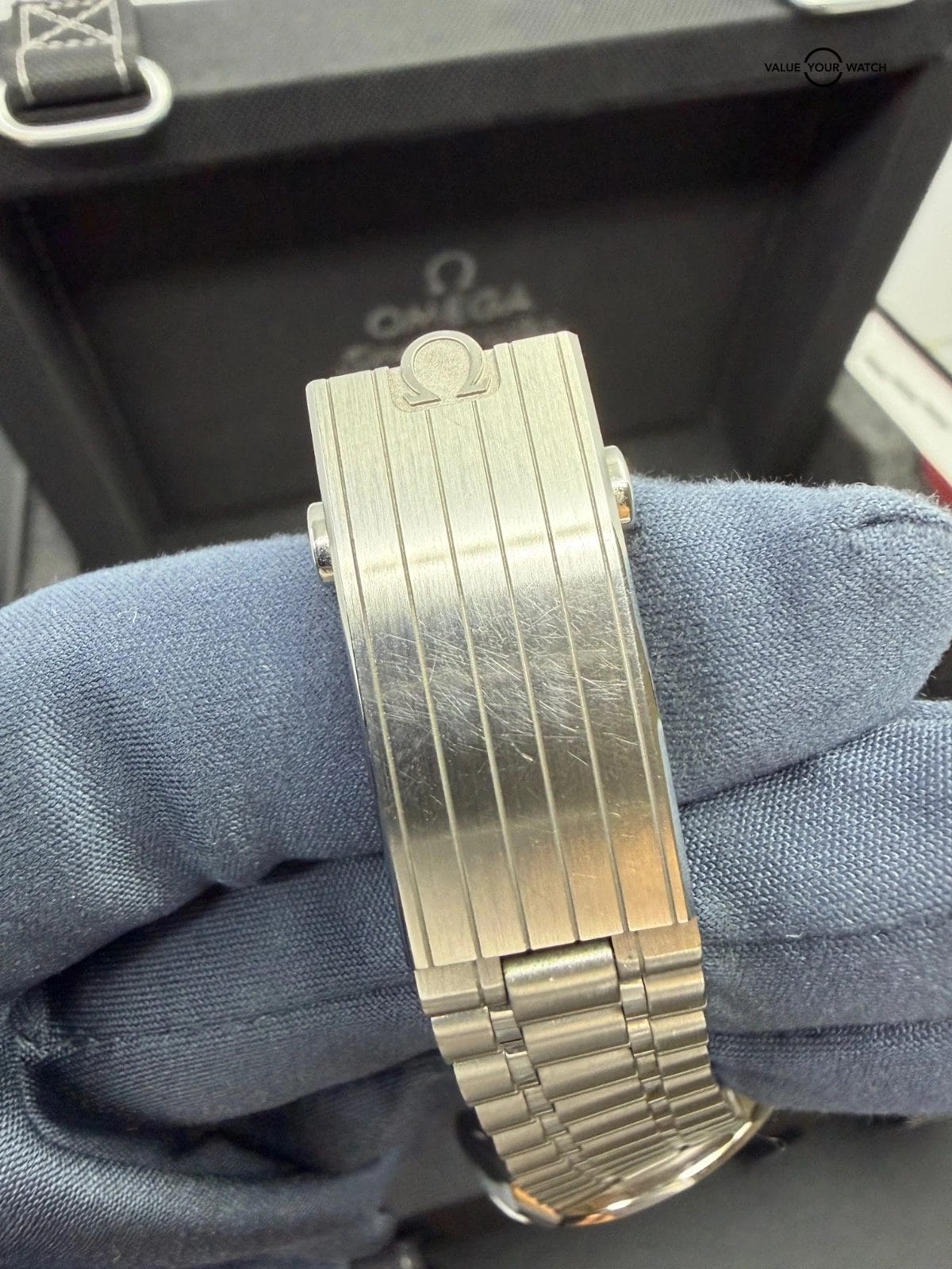 BRACELET + DEPLOYANT CLASP Strap OMEGA Speedmaster Moonwatch Sapphire Sandwich - Image 9