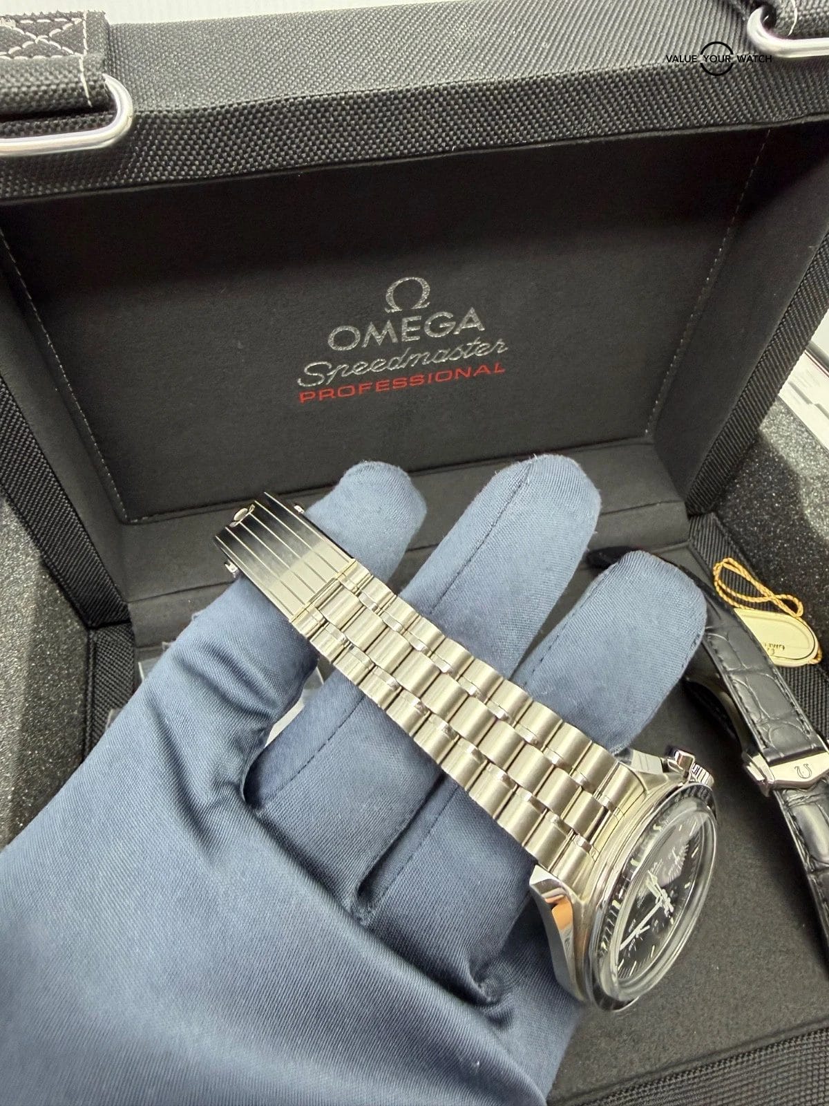 BRACELET + DEPLOYANT CLASP Strap OMEGA Speedmaster Moonwatch Sapphire Sandwich - Image 10