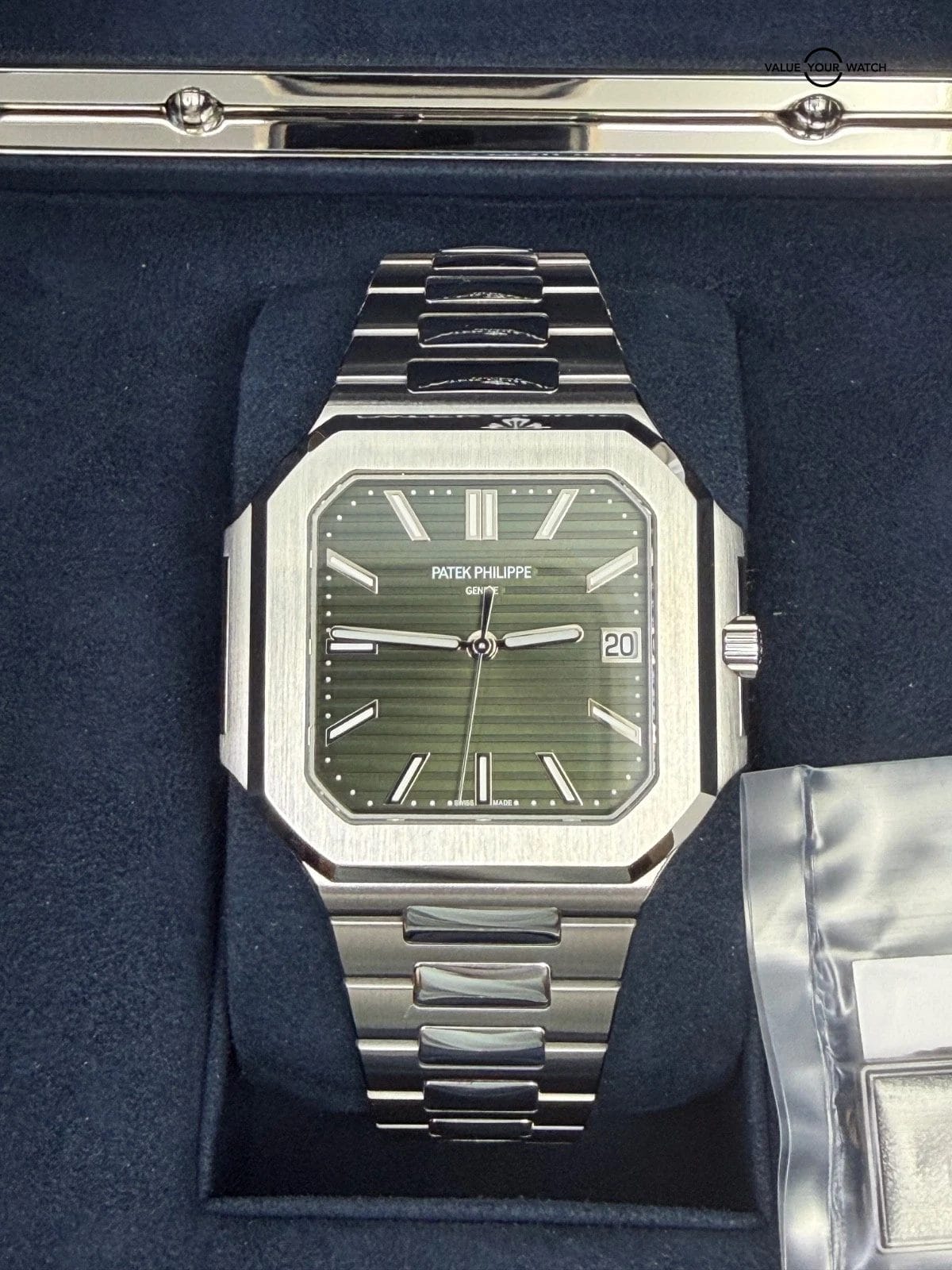 2024 MINT Box Papers Patek Philippe 5821/1A Cubitus Automatic with Green Dial