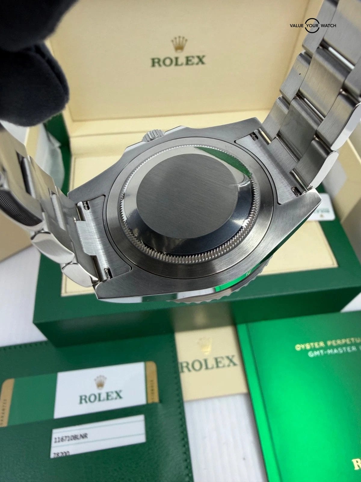 2019 MINT Papers Rolex GMT Master II 116710 BLNR Steel Ceramic Batman Blue Black - Image 4