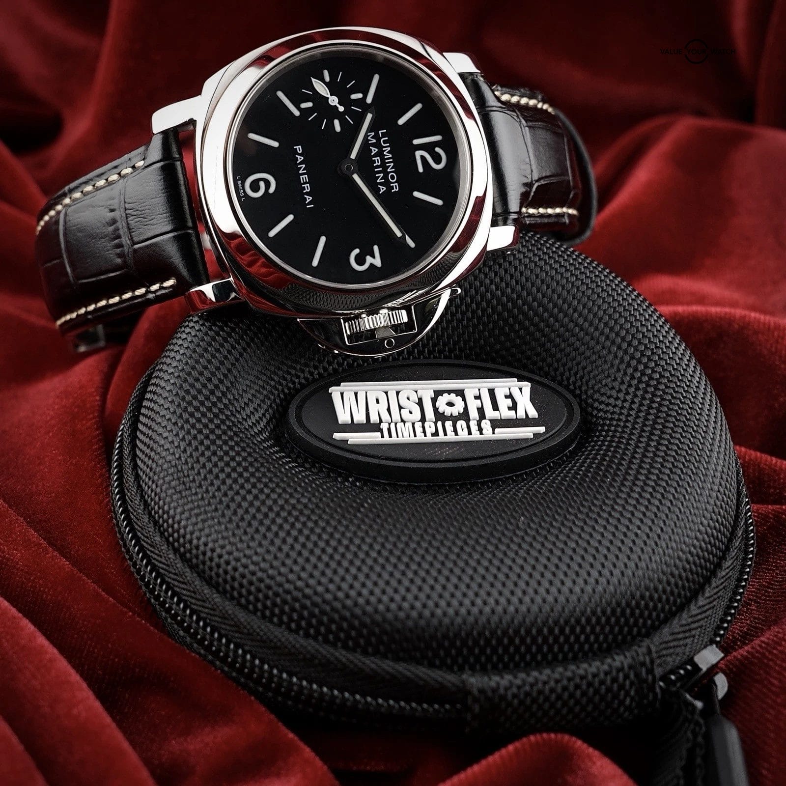 Panerai Luminor PAM00111 Black Dial 44mm -3 Straps Rubber & Leather, Box & Books - Image 8