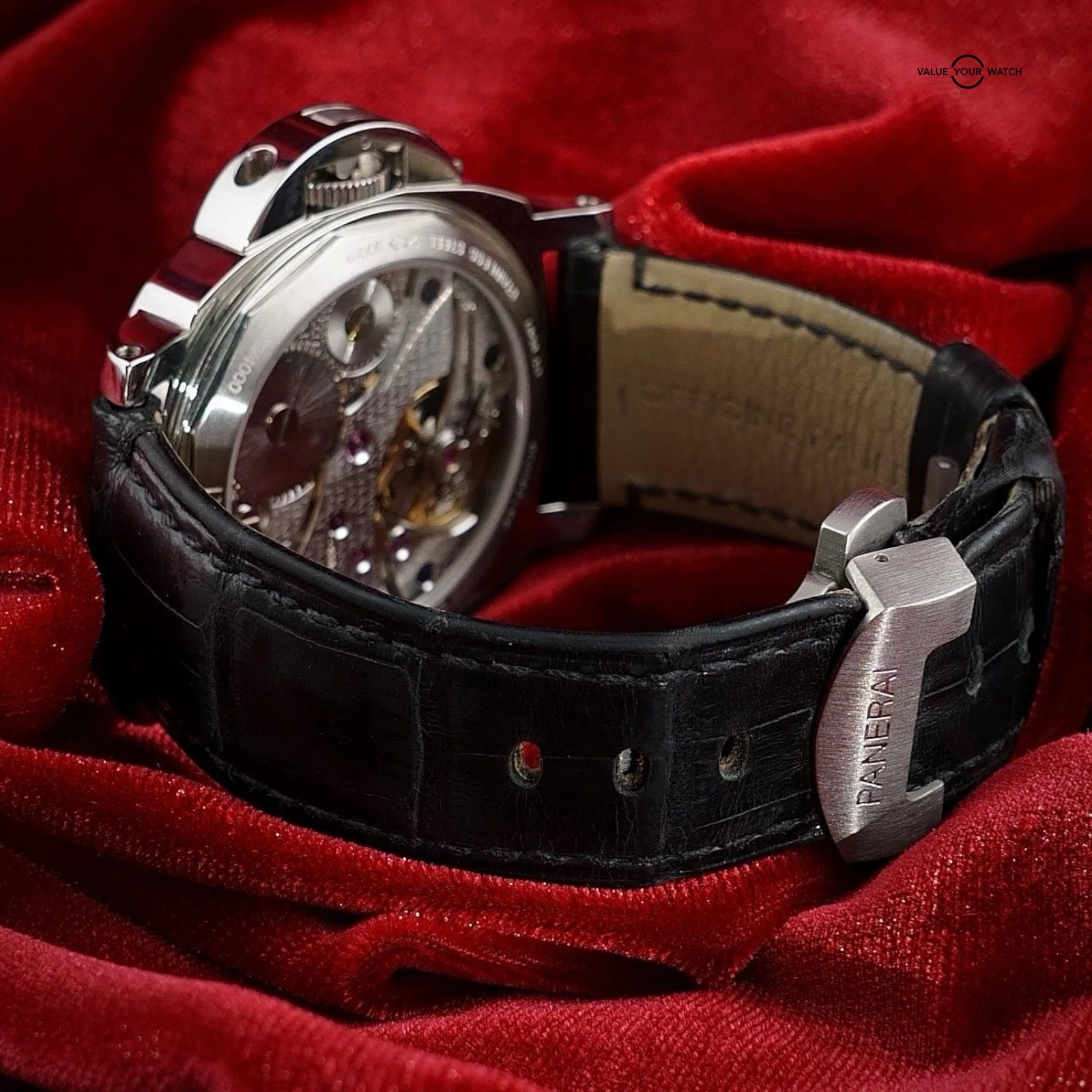 Panerai Luminor PAM00111 Black Dial 44mm -3 Straps Rubber & Leather, Box & Books - Image 9