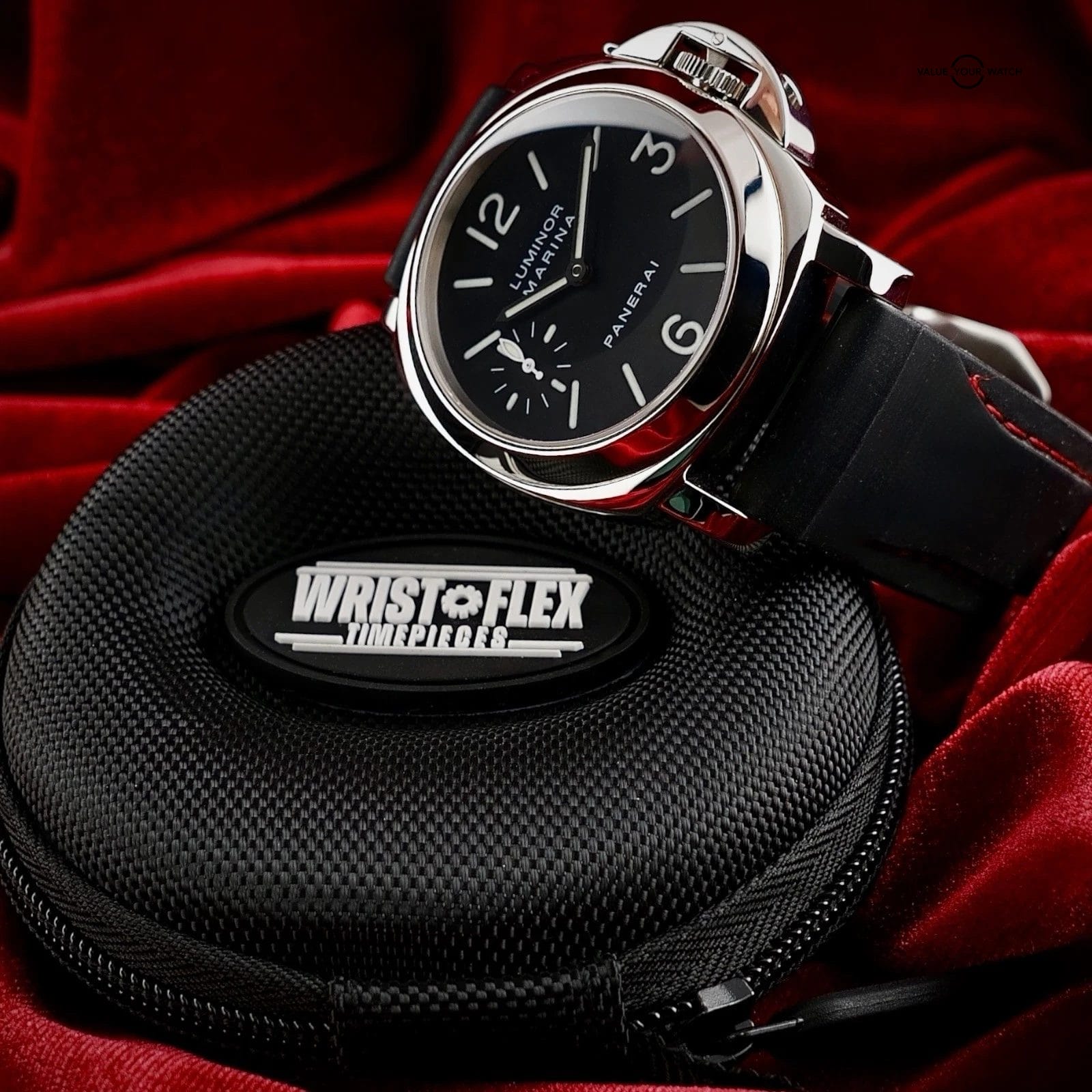 Panerai Luminor PAM00111 Black Dial 44mm -3 Straps Rubber & Leather, Box & Books - Image 11