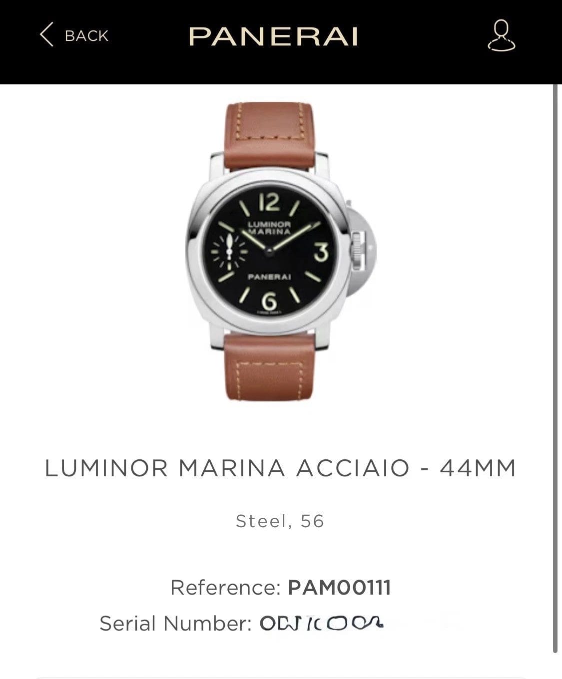 Panerai Luminor PAM00111 Black Dial 44mm -3 Straps Rubber & Leather, Box & Books - Image 13