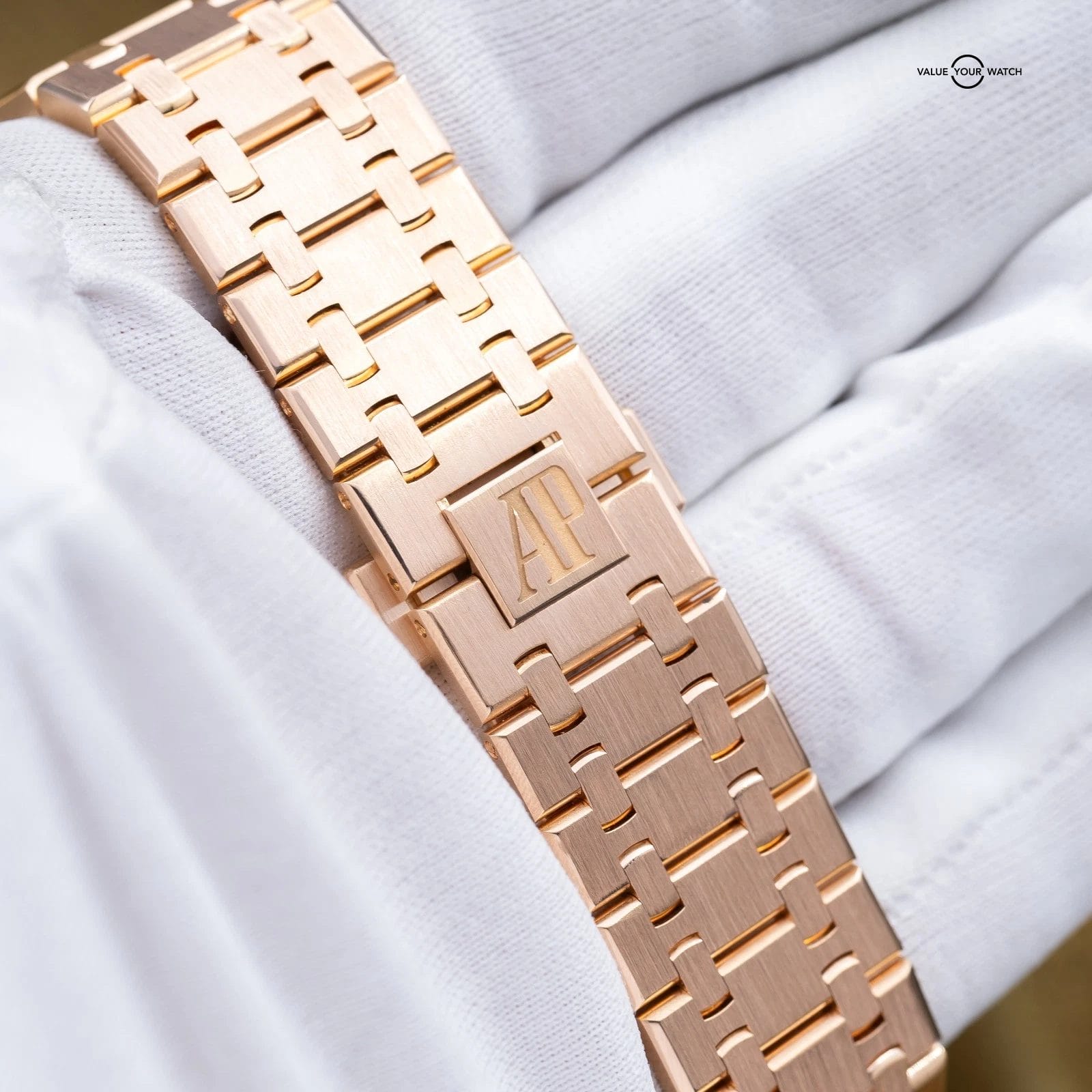 Audemars Piguet Royal Oak 41mm AP 15400OR Rose Gold Black Dial Full Set - Image 7