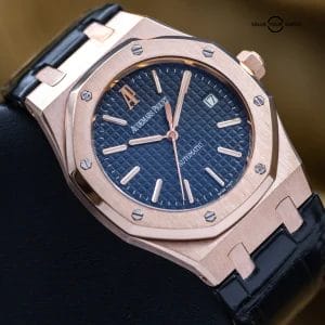 Audemars Piguet Royal Oak Rose Gold Black Dial 39mm – AP 15300OR