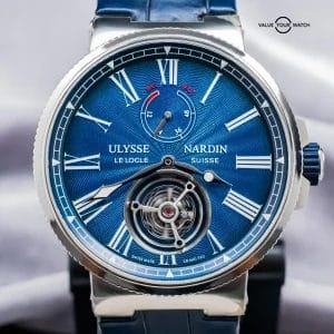 Ulysse Nardin Marine Tourbillon 43mm Blue Dial $35K MSRP Paper Deploy 1283-181