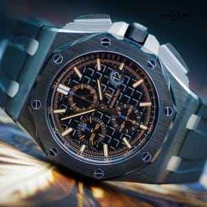 Audemars Piguet “Royal Oak Offshore Gold Hands Ceramic Black” | Ref. 26405CE.OO.A002CA.02 | 44mm | Black Dial | Ceramic | 2017 | Full Set
