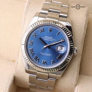 Rolex Datejust 41 Blue Roman Dial | ref. 126334 | 2022 Set