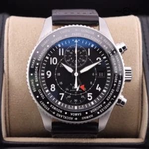 IWC Pilot’s Watch Timezoner Chrono Auto Steel 46mm Mens Watch IW3950-01