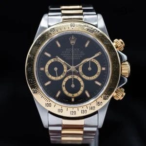 Rolex Daytona Zenith-era Black dial, U serial 1999 full set! 16523