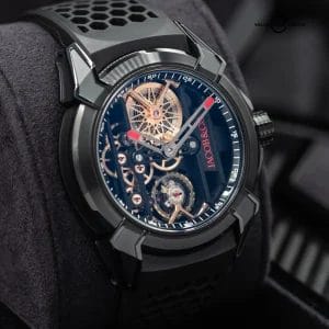 Jacob & Co. Epic X Skeleton in black DLC Titanium, TiN movement LE Full Set!