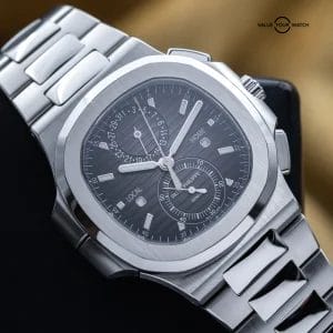 Patek Philippe Nautilus Travel Time Chronograph Steel 40.5mm 5990 – Box & Papers