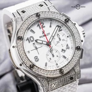 Hublot Big Bang 44 FACTORY PAVE DIAMOND $30K MSRP Complete Set 301.SE.230.RW.174