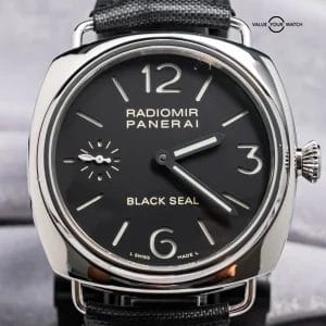 Panerai 183 Radiomir Black Seal 45mm Manual-Wind Leather PAM00183 PAM183 PAM