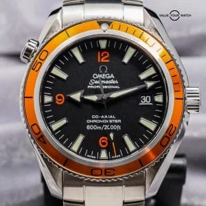 Omega Seamaster Planet Ocean 42 mm SERVICED Black Dial Orange 600M 2209.50