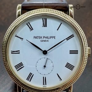 Patek Philippe Calatrava 5119J 18K Yellow Gold Mens Open Caseback