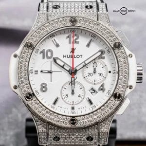 Hublot Big Bang 44 FACTORY PAVE DIAMONDS $30K MSRP Complete 301.SE.230.RW.174