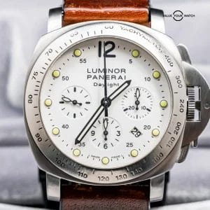 Panerai 251 Luminor Chrono Daylight 44mm Ivory Dial Steel PAM00251 PAM251 PAM