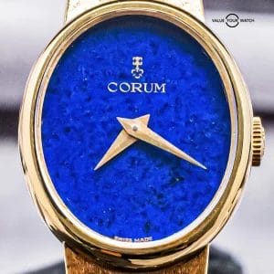 Corum Ladies’ Watch *Lapis Blue Dial* Yellow Gold 21mm Small Size Mechanical