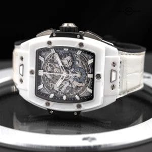 Hublot Spirit of Big Bang in White Ceramic, 42mm under warranty w/ extra strap!