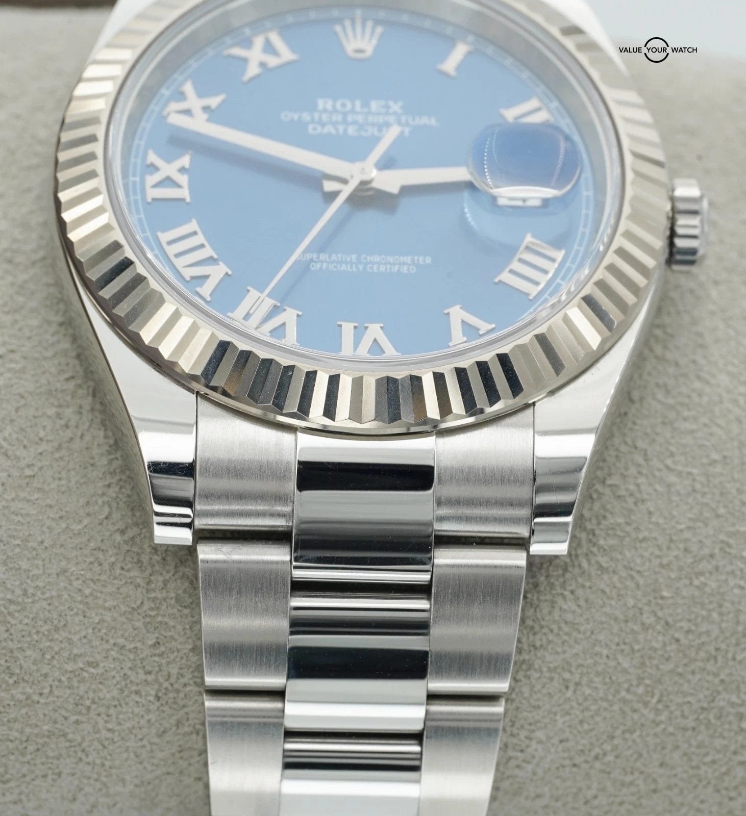 Rolex Datejust 41mm 126334 Blue Roman Dial Stainless Steel Oyster Box/Papers! - Image 10