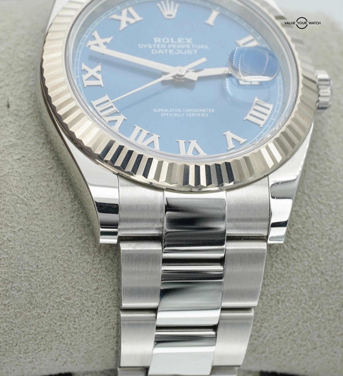 Rolex Datejust 41mm 126334 Blue Roman Dial Stainless Steel Oyster Box/Papers! - Image 14