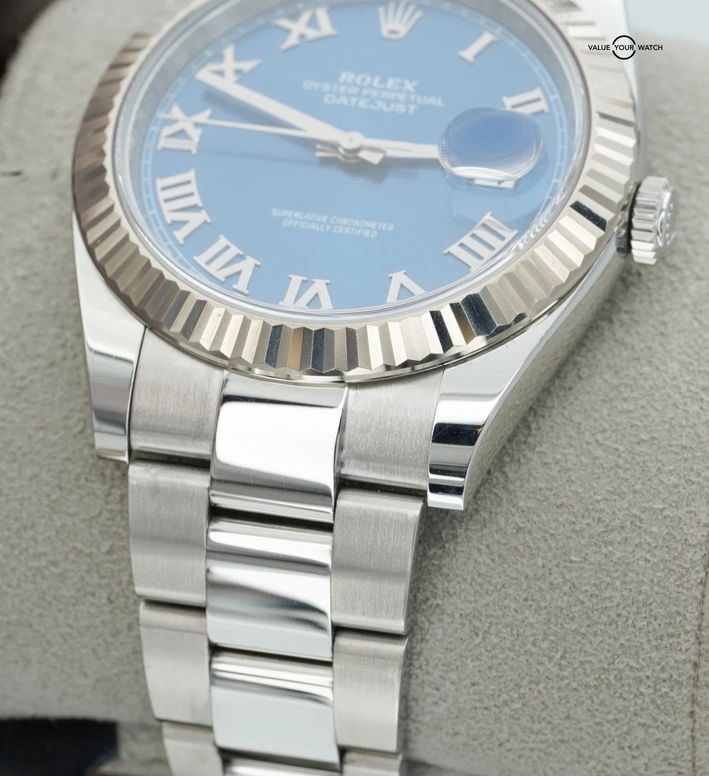 Rolex Datejust 41mm 126334 Blue Roman Dial Stainless Steel Oyster Box/Papers! - Image 15