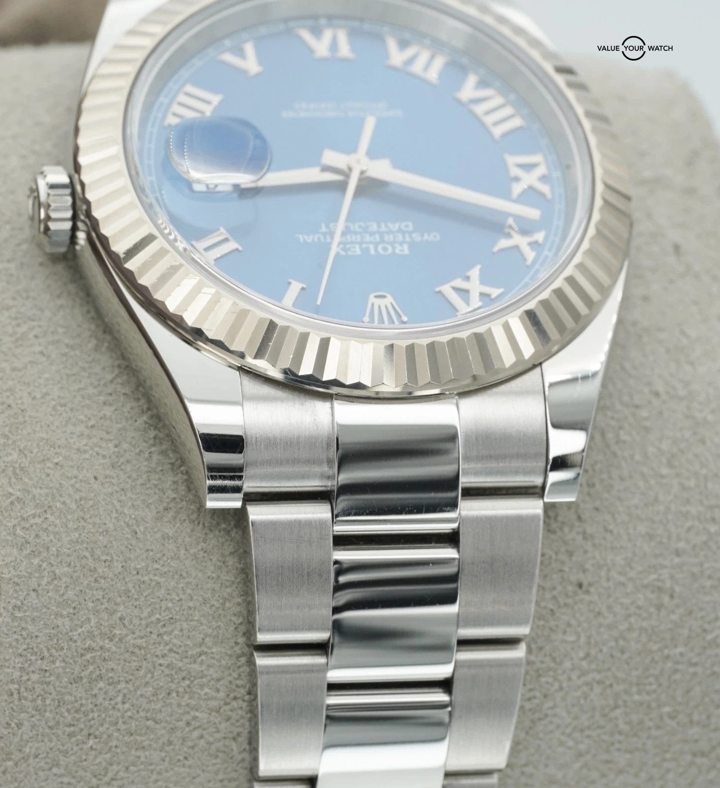 Rolex Datejust 41mm 126334 Blue Roman Dial Stainless Steel Oyster Box/Papers! - Image 16