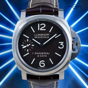 Panerai Luminor Marina PAM00564 Brown Dial 8 Days Full Set Box Papers Two Straps