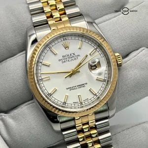 Rolex Datejust 116233 White Stick Dial – SERVICED 36mm Men’s Watch