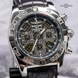 Breitling Chronomat 44 Carbon Fiber B01 Box Papers Deploy Rubber Aviation AB0110