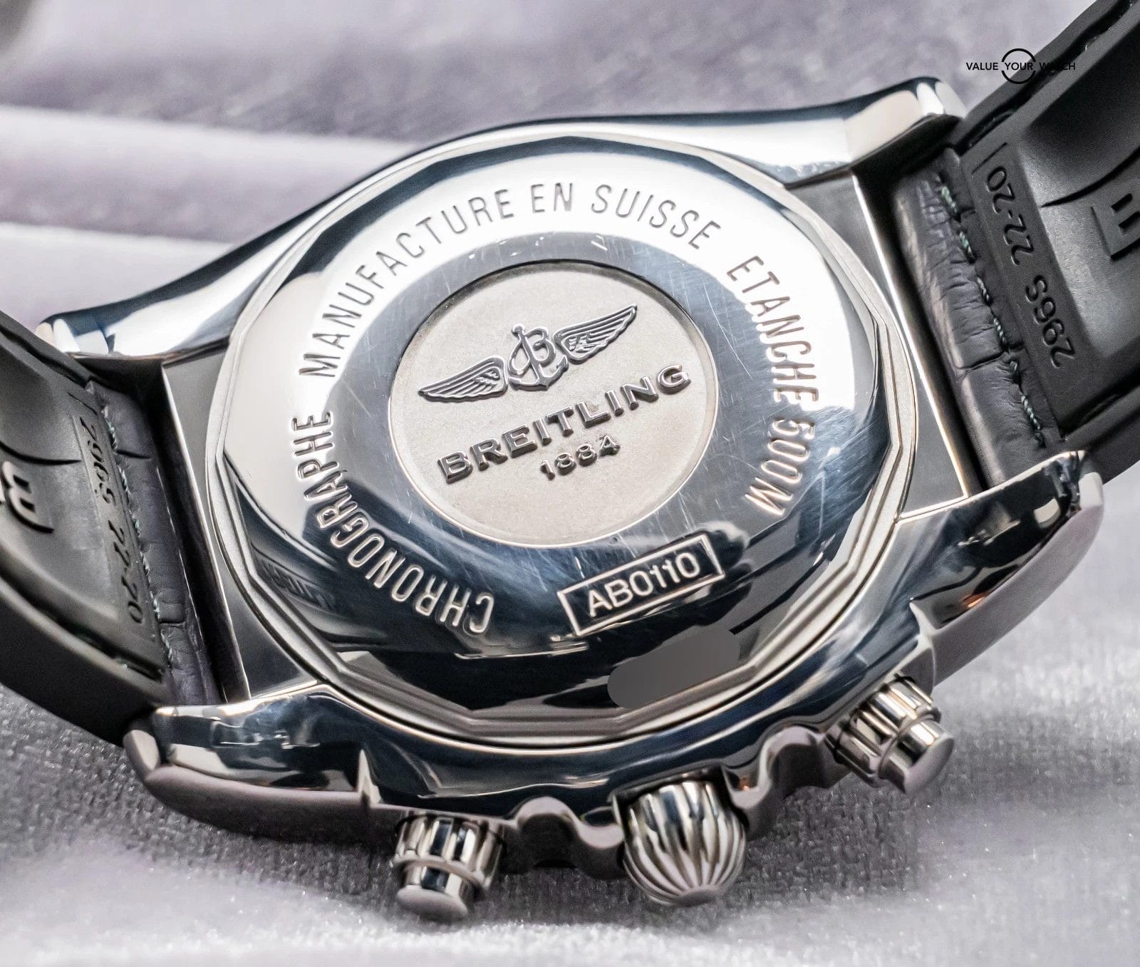Breitling Chronomat 44 Carbon Fiber B01 Box Papers Deploy Rubber Aviation AB0110 - Image 17
