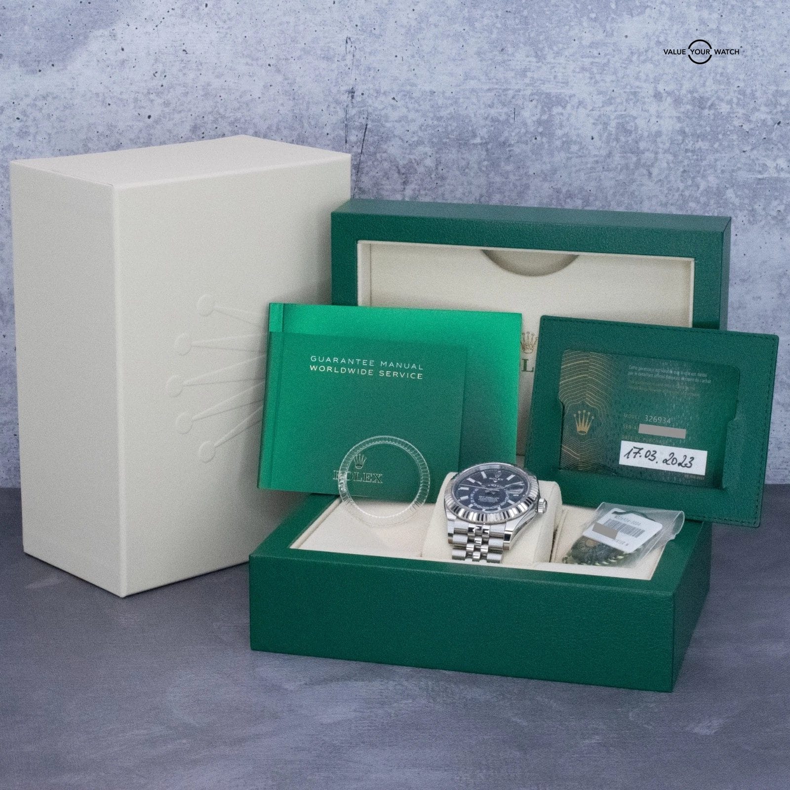 Rolex Sky-Dweller 42mm Blue Dial Jubilee Ref. 326934, w/ B&P - Image 2
