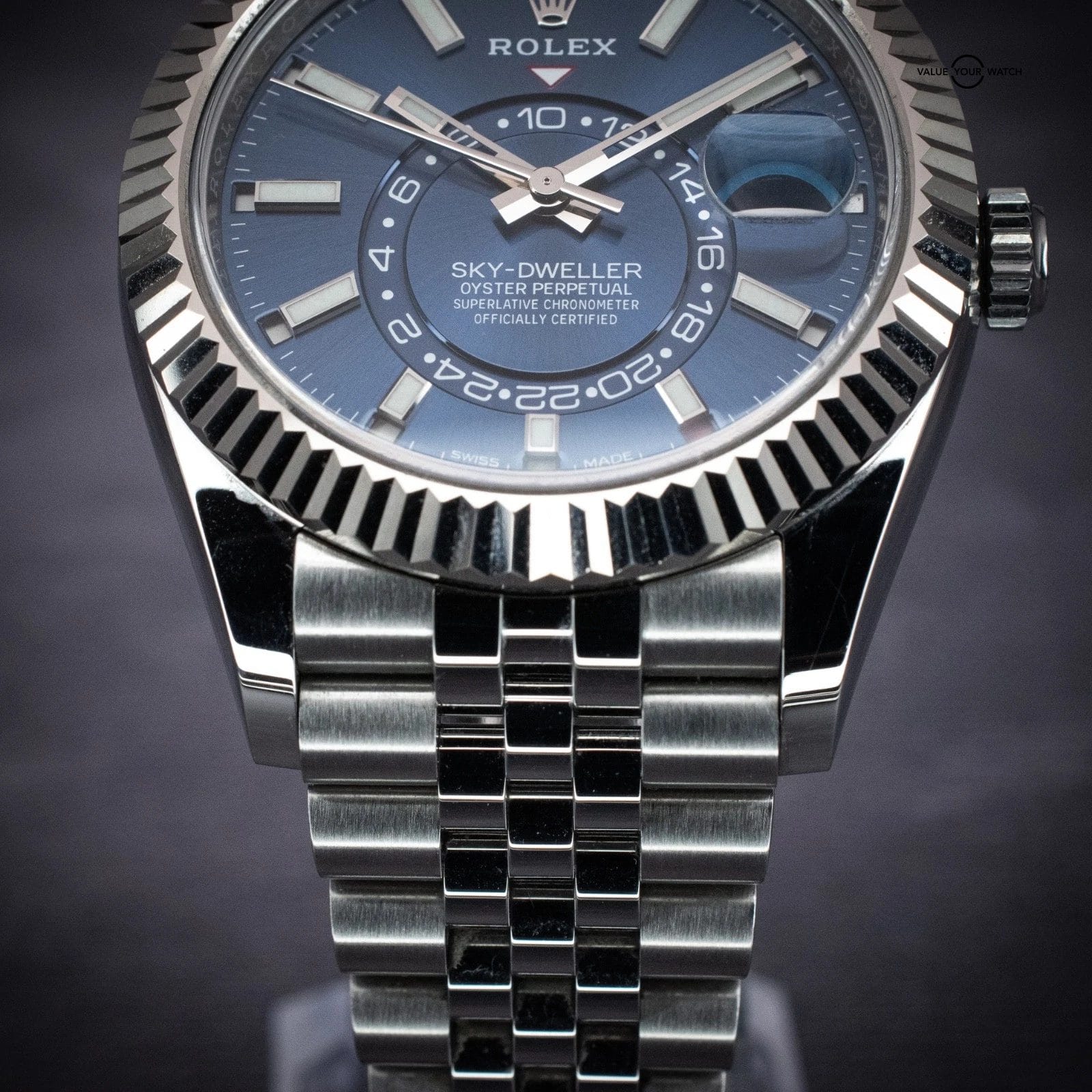 Rolex Sky-Dweller 42mm Blue Dial Jubilee Ref. 326934, w/ B&P - Image 5