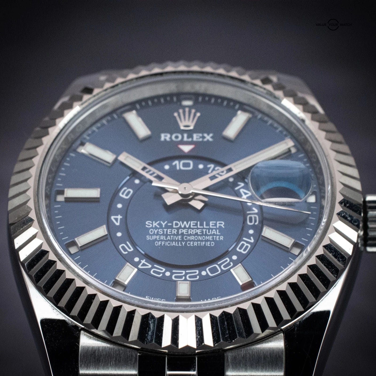 Rolex Sky-Dweller 42mm Blue Dial Jubilee Ref. 326934, w/ B&P - Image 7