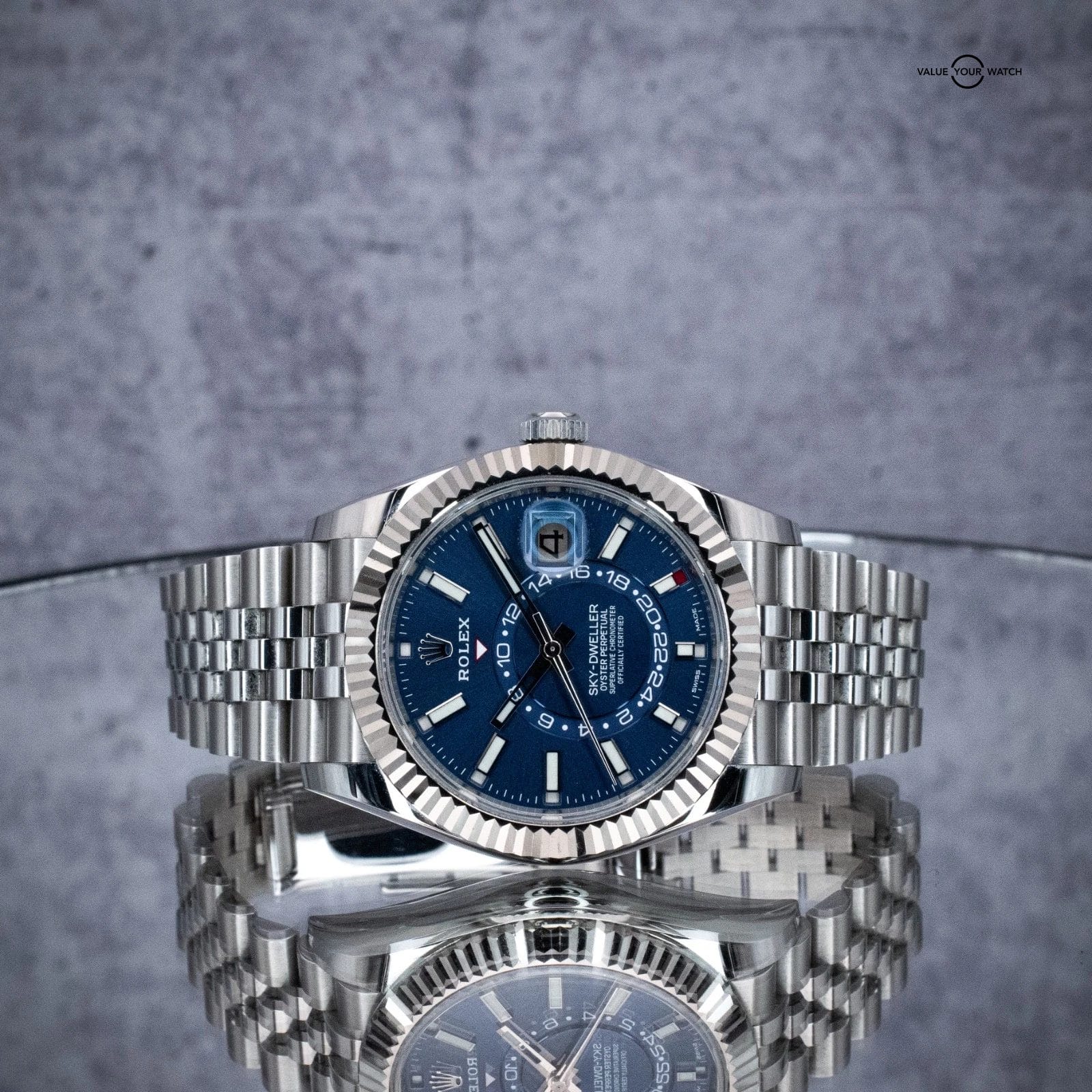 Rolex Sky-Dweller 42mm Blue Dial Jubilee Ref. 326934, w/ B&P - Image 15
