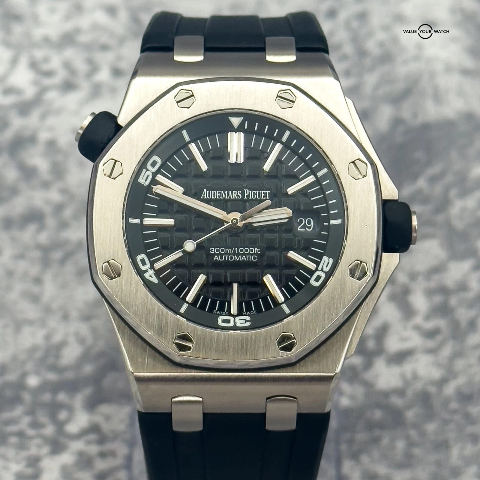 Audemars Piguet Royal Oak Offshore Diver Black Dial 42mm - 15703ST.OO.A002CA.01