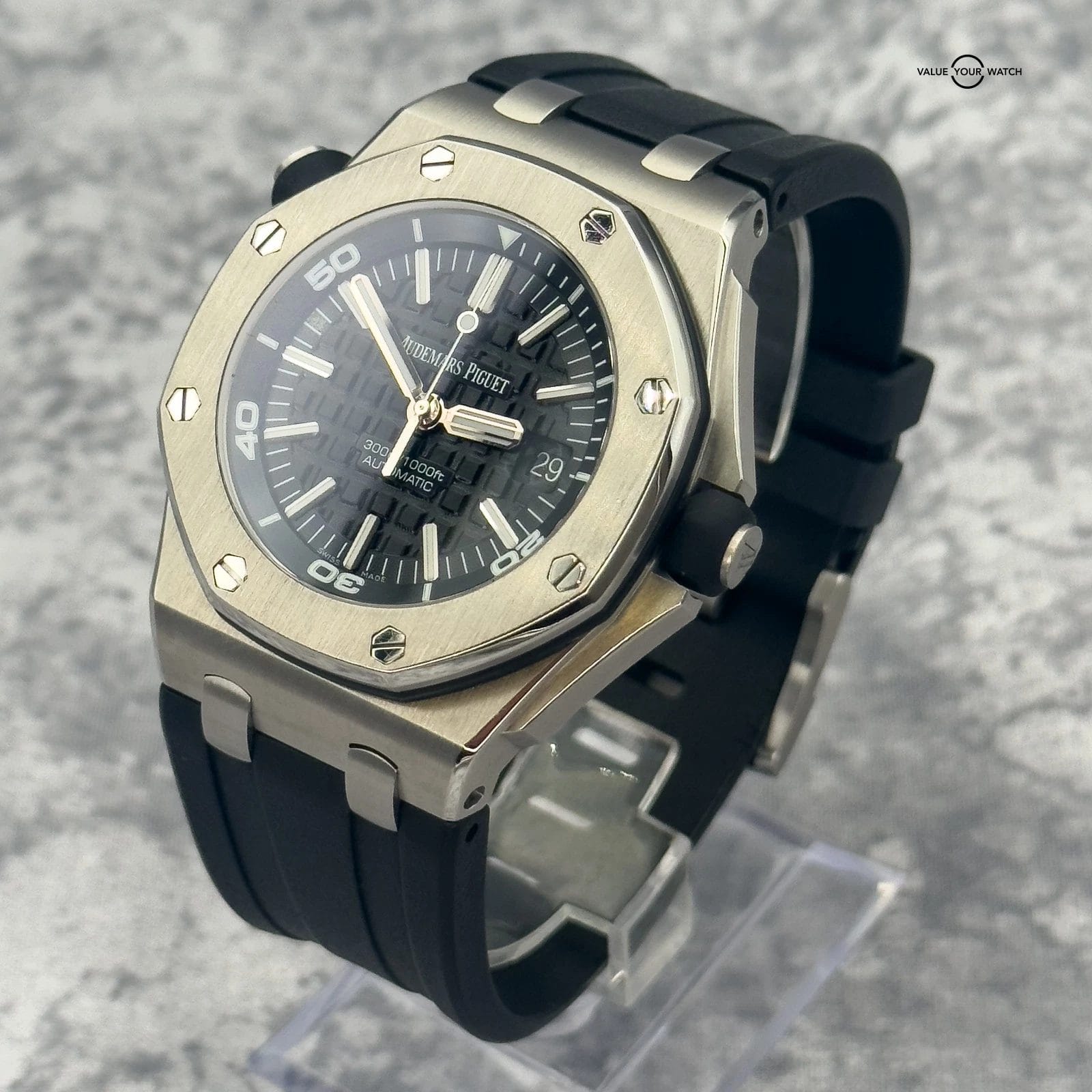 Audemars Piguet Royal Oak Offshore Diver Black Dial 42mm - 15703ST.OO.A002CA.01 - Image 5