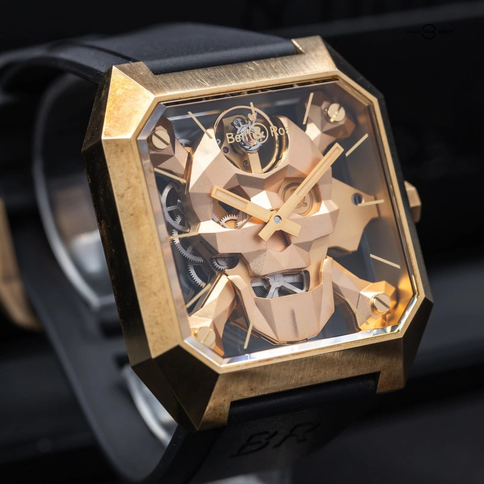 Bell & Ross Cyber Skull in Bronze, Skeleton limited edition full set 2021!