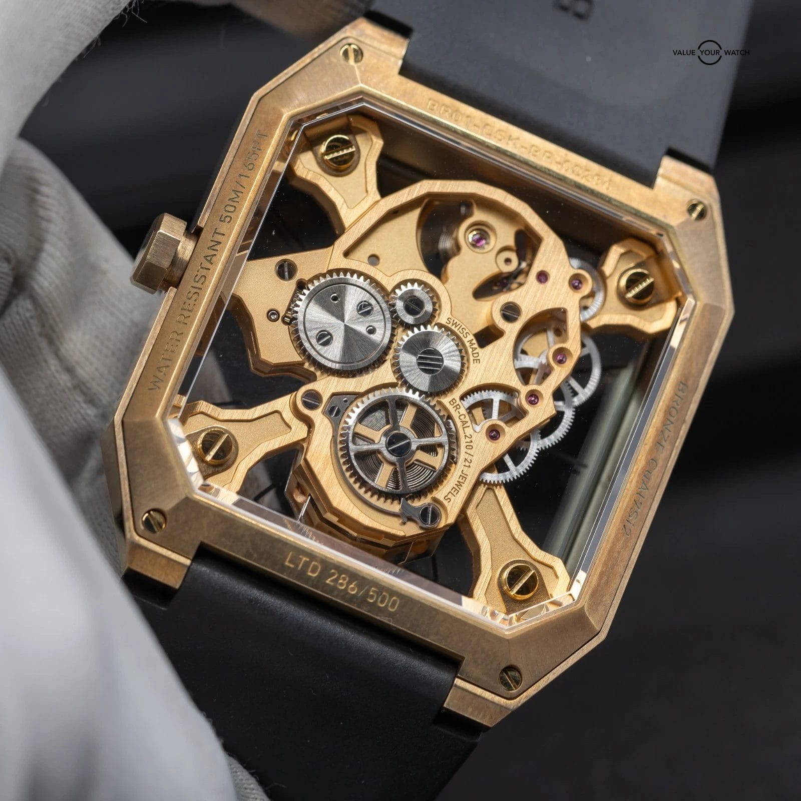 Bell & Ross Cyber Skull in Bronze, Skeleton limited edition full set 2021! - Image 12