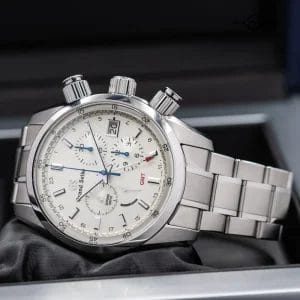 Grand Seiko Spring Drive Chronograph GMT Sport Collection in steel, 43.5mm, full