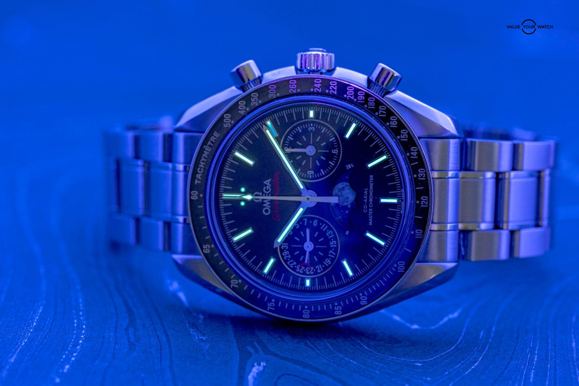 Omega Speedmaster Moonphase Chronograph 44.25mm Black Dial Steel Complete Set 304.30.44.52.01.001 - Image 14