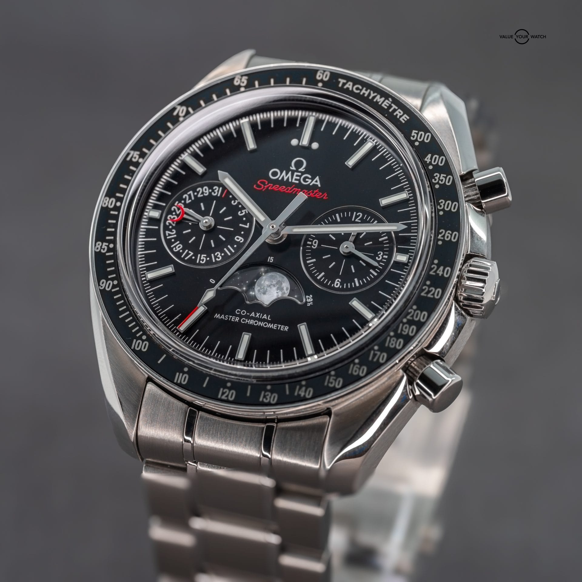 Omega Speedmaster Moonphase Chronograph 44.25mm Black Dial Steel Complete Set 304.30.44.52.01.001 - Image 18