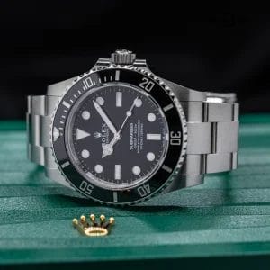 Rolex Submariner 124060 Silver Oyster Bracelet with Black Bezel