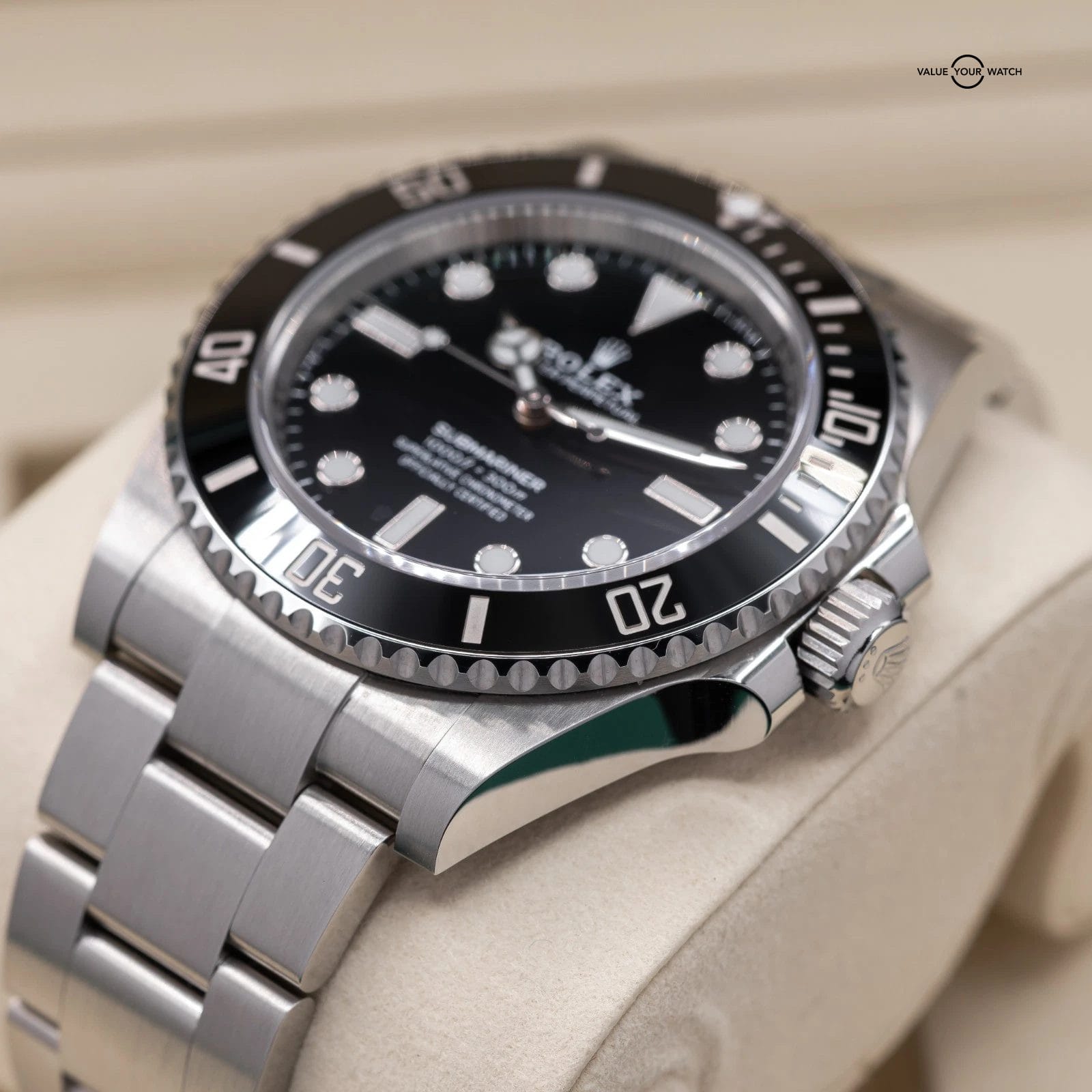 Rolex Submariner 124060 Silver Oyster Bracelet with Black Bezel - Image 10
