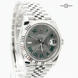 Rolex Datejust 41mm 126334 Wimbledon Dial Jubilee Box/Papers!