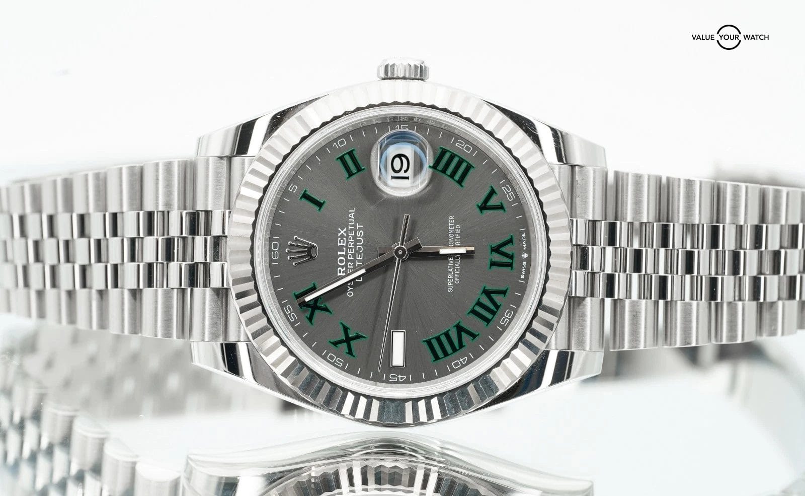 Rolex Datejust 41mm 126334 Wimbledon Dial Jubilee Box/Papers! - Image 6